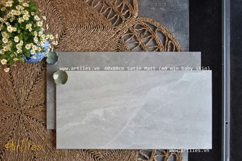  Gạch ốp tường 40x80cm mờ  Baby Skin Art801S 