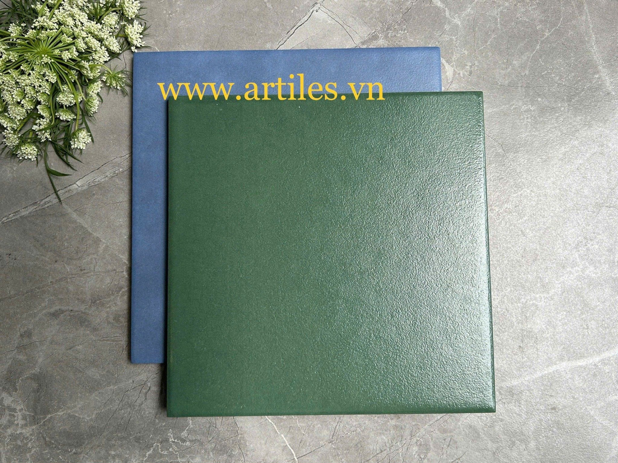 Gạch bông xanh lá đậm