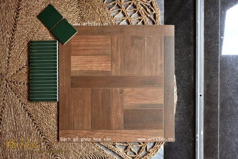  Gạch lát nền hoa văn gỗ 60x60cm Art6009 