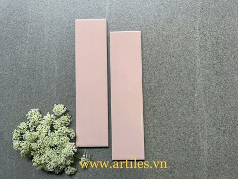  Gạch thẻ 60x240mm màu hồng bóng 