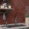 Gạch thẻ màu đỏ bóng lượn ArtP10