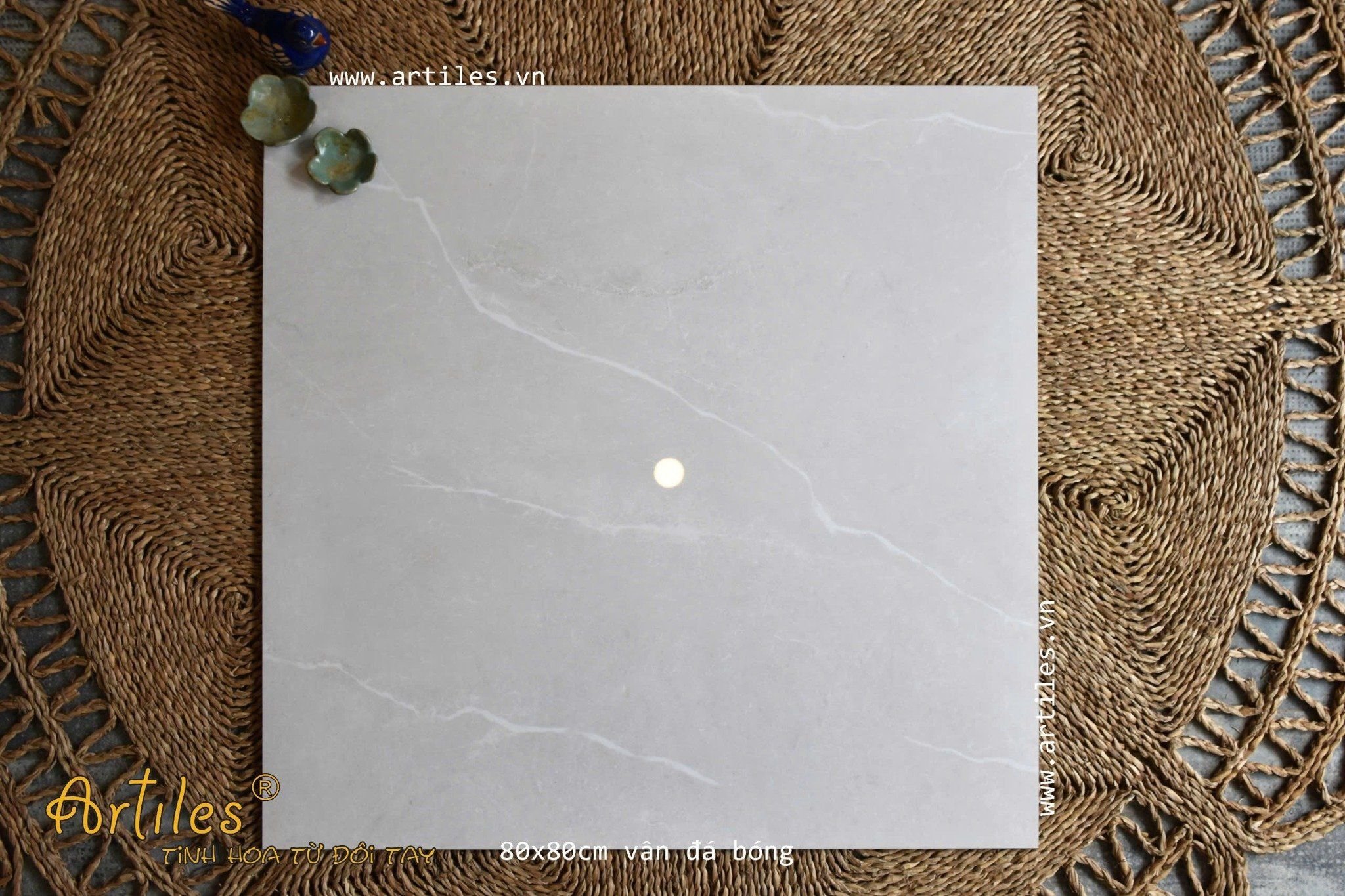 Gạch 80x80 vân đá Marble siêu bóng ArtS805