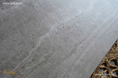  Gạch vân đá Travertine màu xám đậm Art14M 