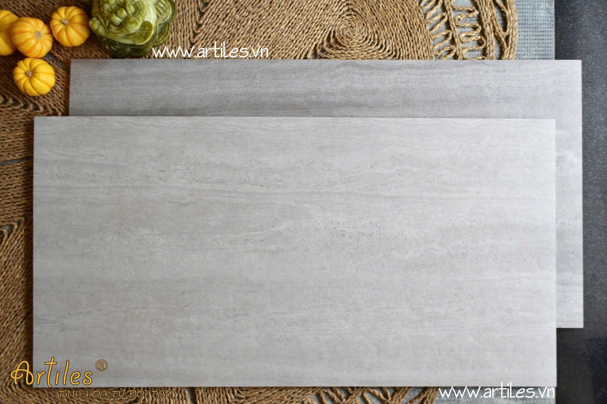 Gạch chống trơn vân đá Travertine Art60120-13M