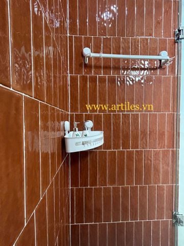  Gạch thẻ màu cam đỏ bóng lượn ArtP9 