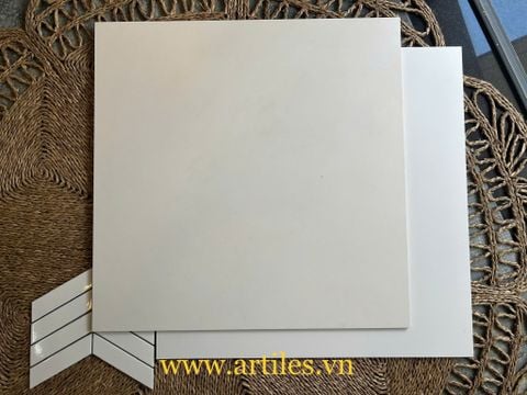  Gạch lát nền Satin Matt (Mờ mịn) kem trơn ArtH05 