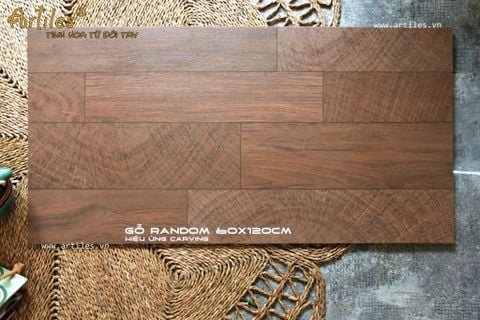 Gạch lát nền giả gỗ ghép 60x120cm Art03 