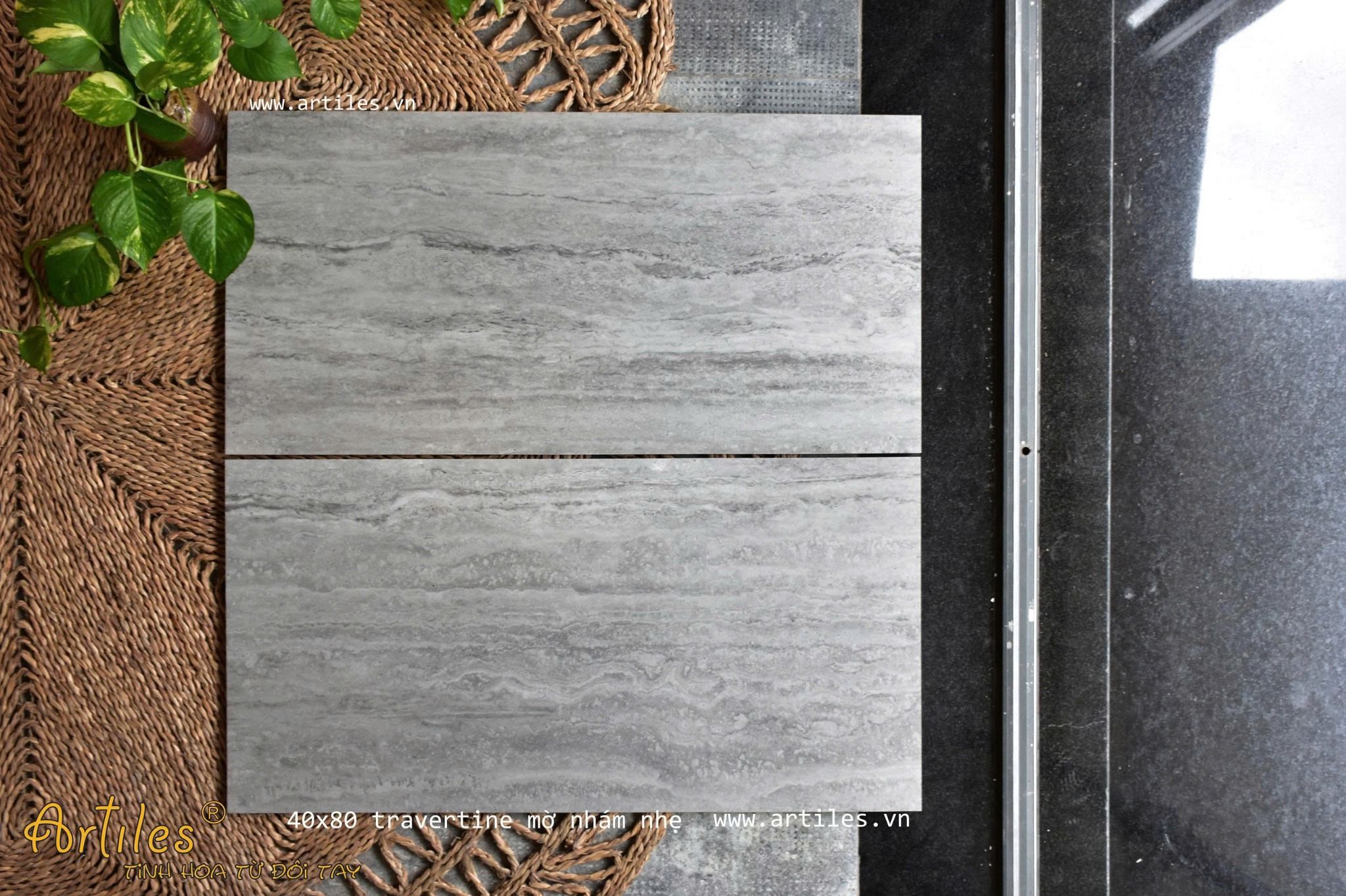 Gạch vân đá Travertine 40x80cm
