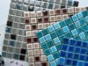 Gạch Mosaic Gốm Rạn 2 Lớp Màu Mix Màu Xanh Biển