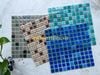 Gạch Mosaic Gốm Rạn 2 Lớp Màu Mix Màu Xanh Biển