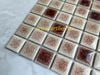 Gạch mosaic gốm men rạn màu vàng nâu Art2586