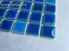 Gạch mosaic gốm men rạn màu xanh Art2538