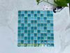 Gạch Mosaic Gốm Rạn 2 Lớp Màu Mix Màu Xanh Biển