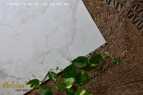  Gạch 80x80cm mờ vân đá tự nhiên 