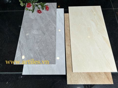  Gạch ốp tường 40x80cm màu vàng vân đá 