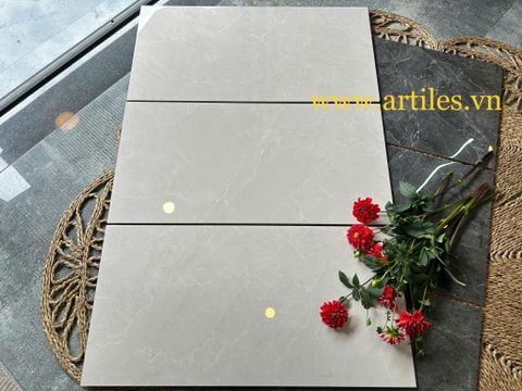  Gạch ốp tường 40x80cm màu kem vân trắng 