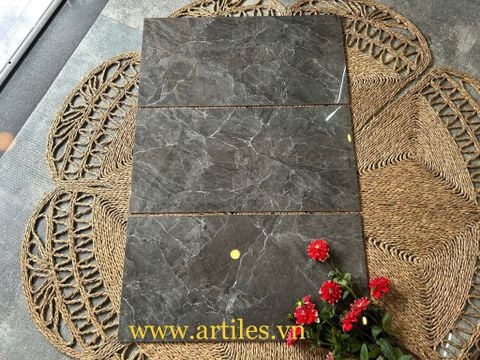  Gạch ốp tường 40x80cm đen vân đá trắng ArtP04 