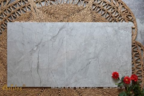  Gạch vân đá màu xám mịn 60x120cm Art90 