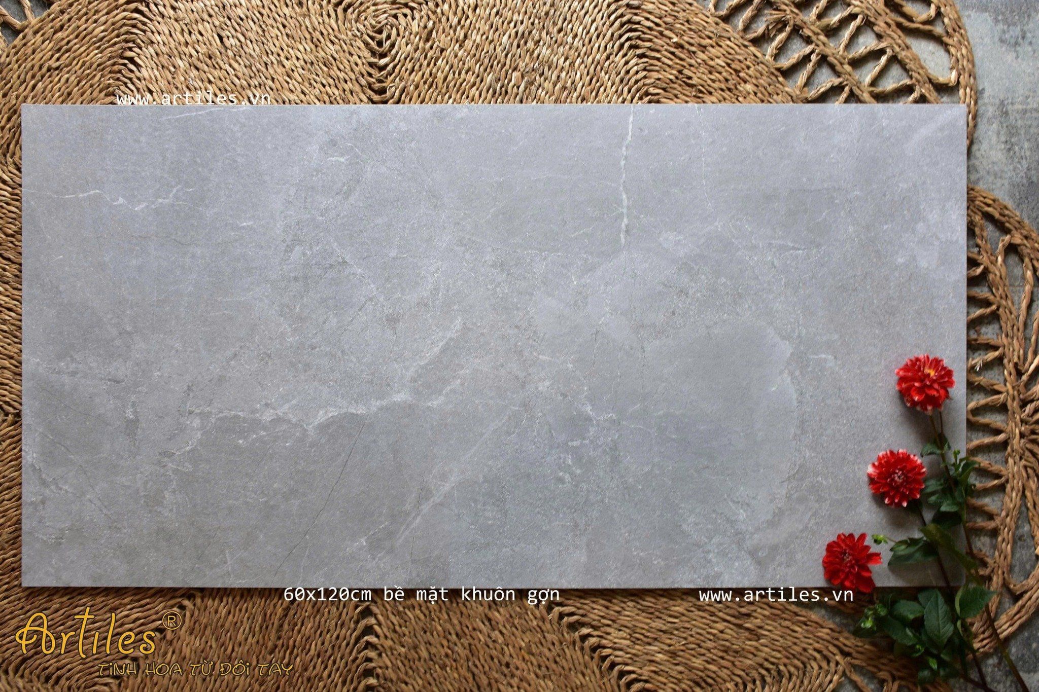 Gạch ốp lát vân đá xám 60x120cm Art703