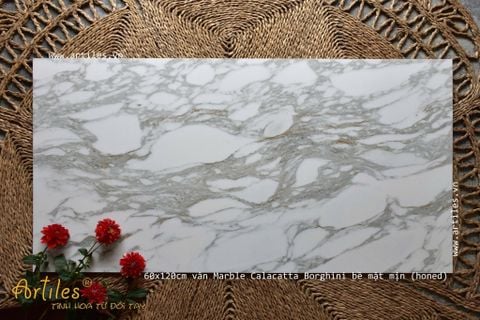  Gạch Vân Đá Marble Trắng Gold Calacatta Borghini 