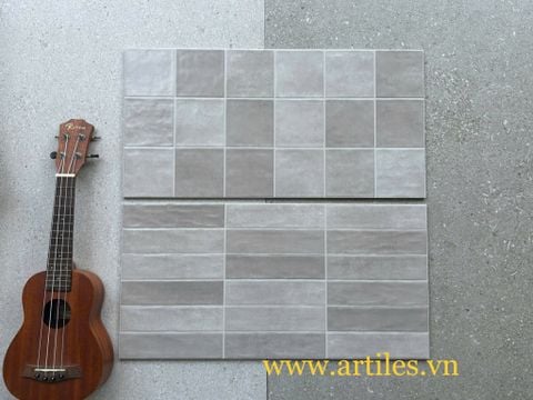  Gạch ốp lát trang trí mix màu kem xám 