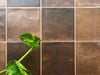 Gạch ốp lát trang trí mix màu nâu