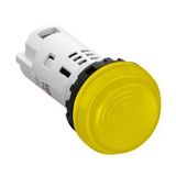 YW1P-2UQ4Y- Đèn báo vòm Unibody Ø22 24V AC/DC bóng LED vàng