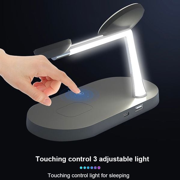 Đế Sạc Magsafe 5 in 1 Có Tích Hợp Đèn Ngủ