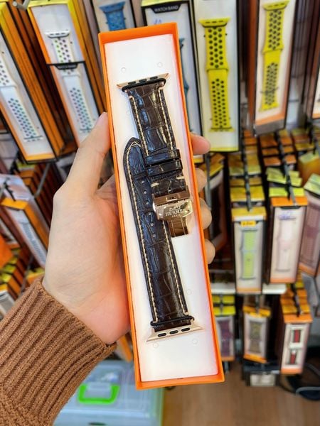 Dây Da Cá Sấu Apple Watch