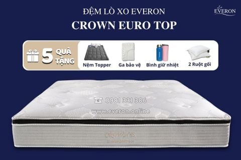 Đệm Lò Xo Everon Crown Euro Top (Crown E)