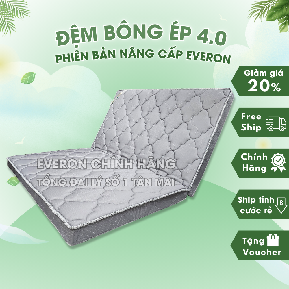Đệm Bông Ép Everon 4.0 (2 Tấm)