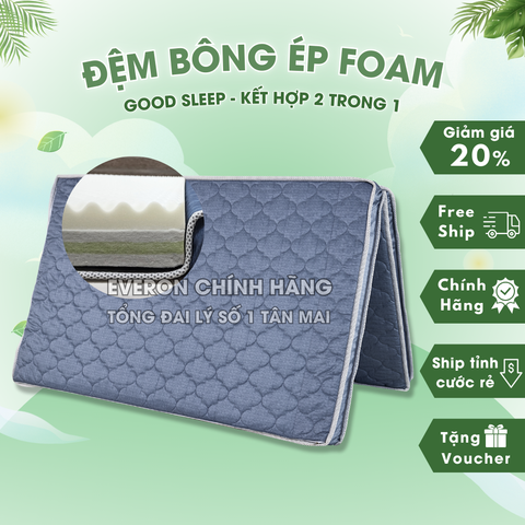 Đệm Foam Bông Ép Good Sleep Everon (Massage)