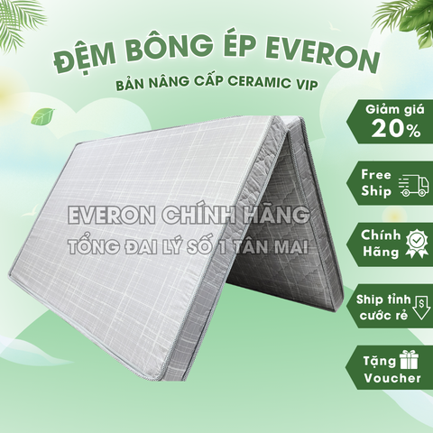 Đệm Bông Ép Everon Ceramic Vip (2 Tấm)
