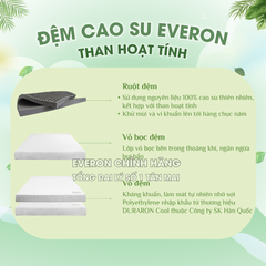 Đệm/Nệm cao su Everon than hoạt tính