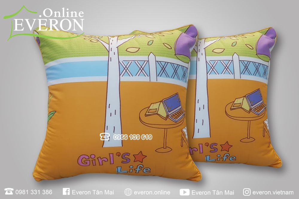 Gối tựa Everon khuyến mại MUSIC GIRL'S LIFE