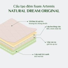 Đệm Foam Artemis Everon 15cm Nature Dream Original