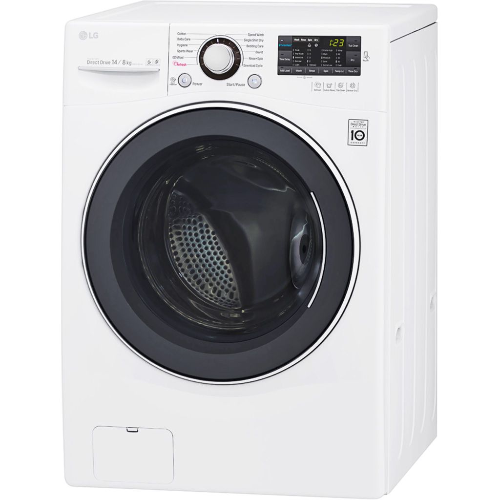  Máy giặt sấy 14kg/8kg cửa trước LG F2514DTGW 