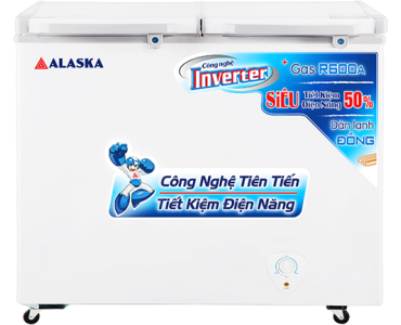  Tủ 2 ngăn 2 cánh dỡ đông mát ống đồng Alaska FCA-3600C 