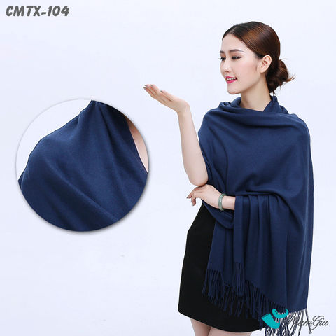 Khăn Choàng Cashmere Trơn Cao Cấp (CMTX104)