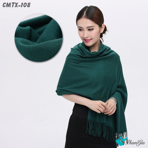 Khăn Choàng Cashmere Trơn Cao Cấp (CMTX108)