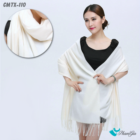 Khăn Choàng Cashmere Trơn Cao Cấp (CMTX110)