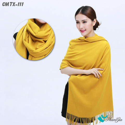 Khăn Choàng Cashmere Trơn Cao Cấp (CMTX111)