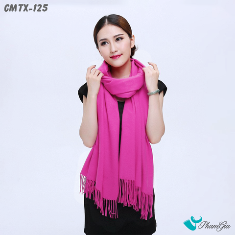 Khăn Choàng Cashmere Trơn Cao Cấp (CMTX125)