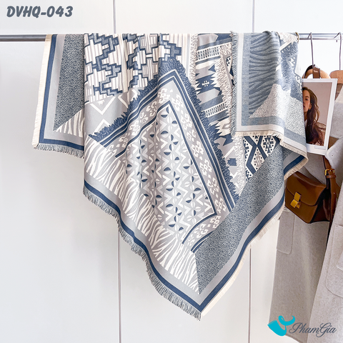 Khăn Choàng Dạ Cashmere Vuông Phong Cách Hàn Quốc Cao Cấp (DVHQ043)