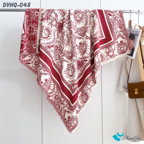 Khăn Choàng Dạ Cashmere Vuông Phong Cách Hàn Quốc Cao Cấp (DVHQ048)