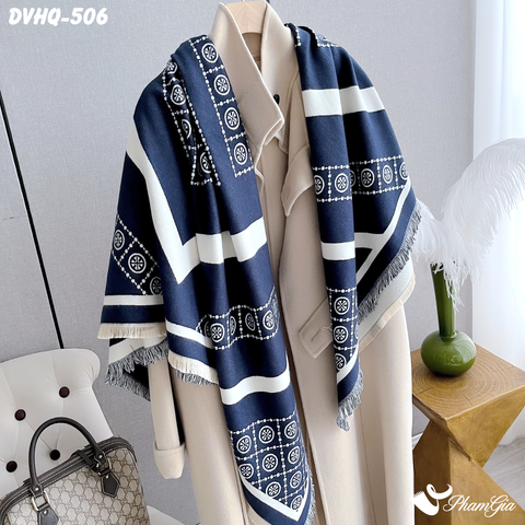 Khăn Choàng Dạ Cashmere Vuông Phong Cách Hàn Quốc Phiên Bản Mới  (DVHQ506)