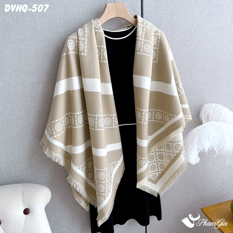 Khăn Choàng Dạ Cashmere Vuông Phong Cách Hàn Quốc Phiên Bản Mới  (DVHQ507)