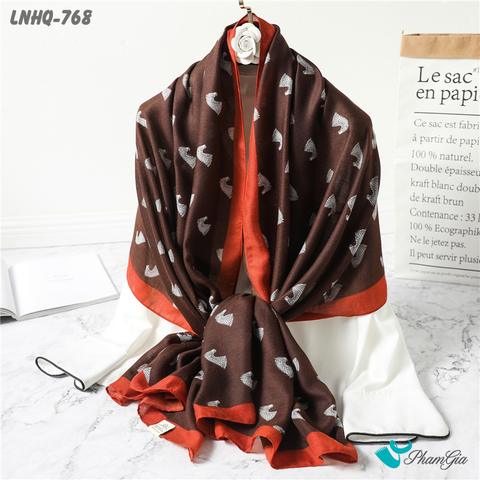 Khăn Choàng Linen Phong Cách Hàn Quốc Cao Cấp (LNHQ768)