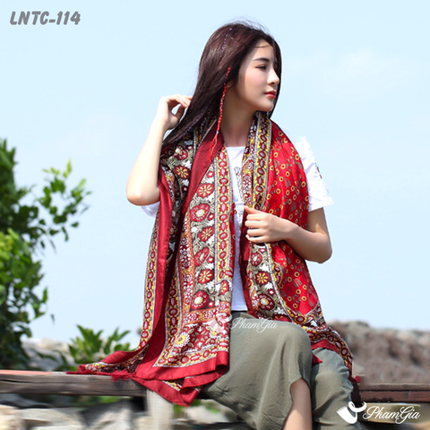 Khăn Choàng Linen Thổ Cẩm (LNTC114)