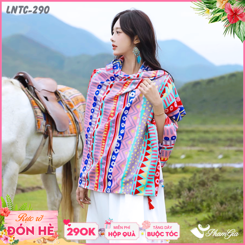 Khăn Choàng Linen Thổ Cẩm (LNTC290)